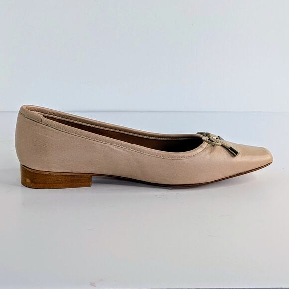 Flattered Cream Flats with Bow Detail - Picture 7 of 15
